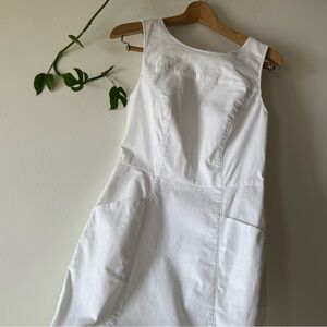 Boden White Sleeveless Sheath Mini Dress
